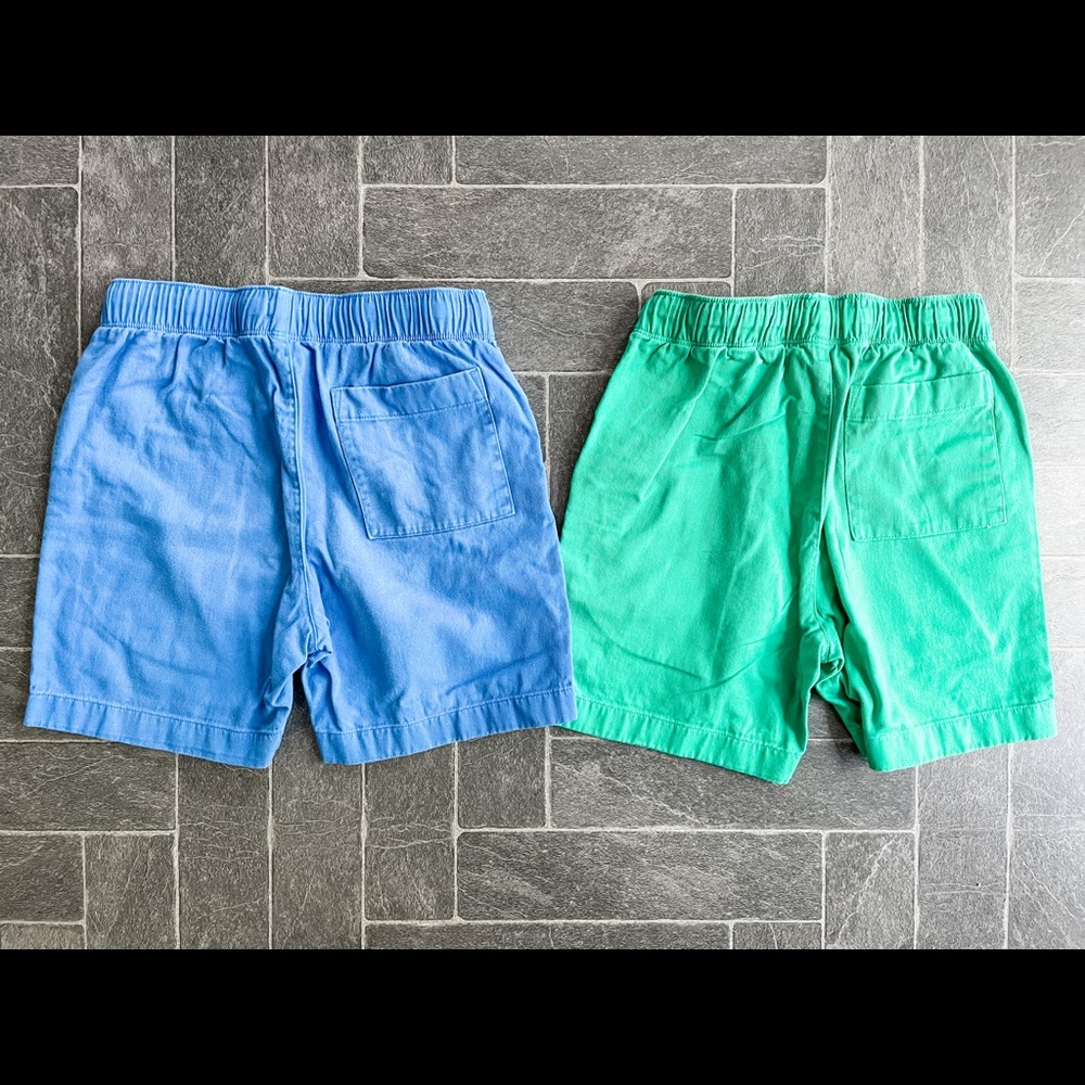 JCrew Boys Dock Shorts, Size 10, Blue and Green